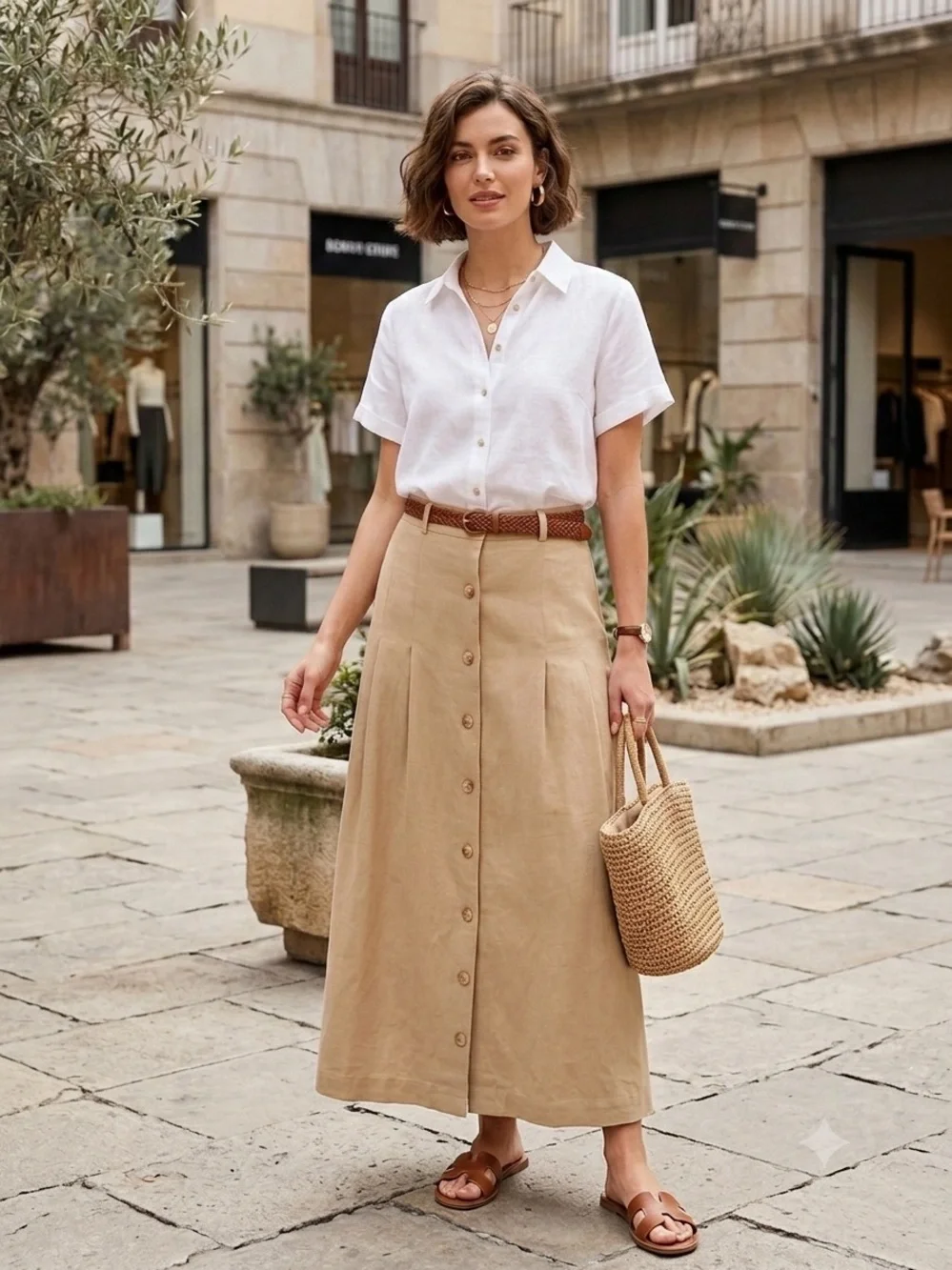 Ralph Lauren Blue Label VTG Y2K 100% Silk Maxi Skirt 4 Beige Old Money Classic - Picture 12 of 12